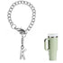 Silver Keychain Backpack Cup Accessories Chain English Letters And Numbers Cute Jewelry Pendant for tumblers, Tumbler Set Accessories